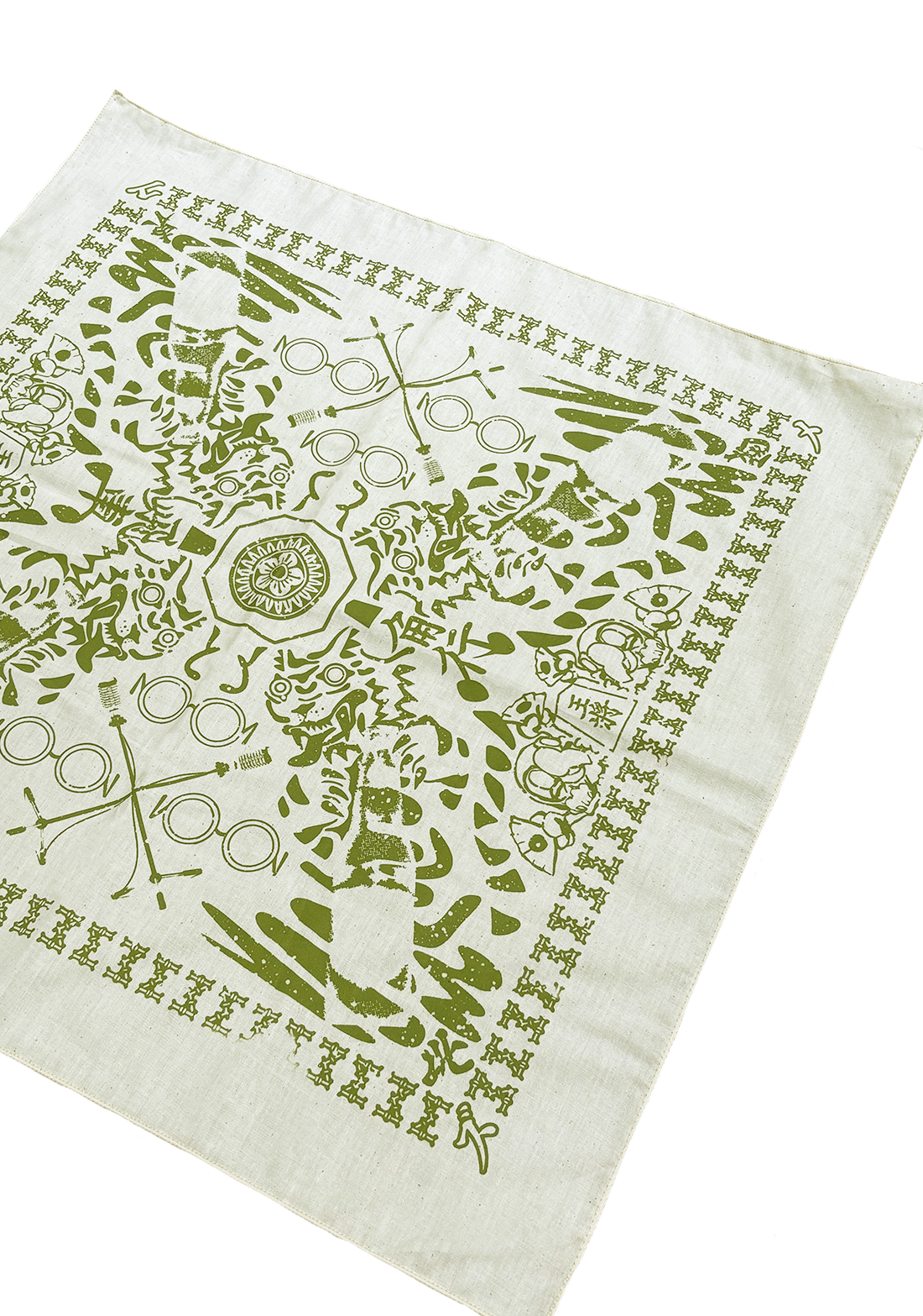 【YUMEIZU (NIIYAMA/SAYAKA) 】x HUNKY-DORY Bandanna (Matcha)