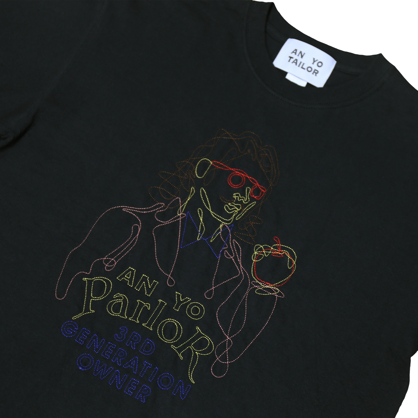 AN YO PARLOR Embroidery T 《3rd generation owner (BK)》