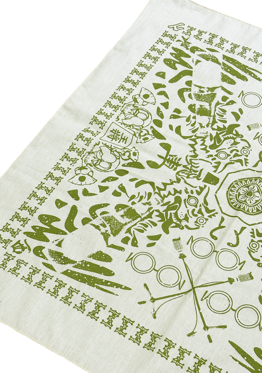 【YUMEIZU (NIIYAMA/SAYAKA) 】x HUNKY-DORY Bandanna (Matcha)
