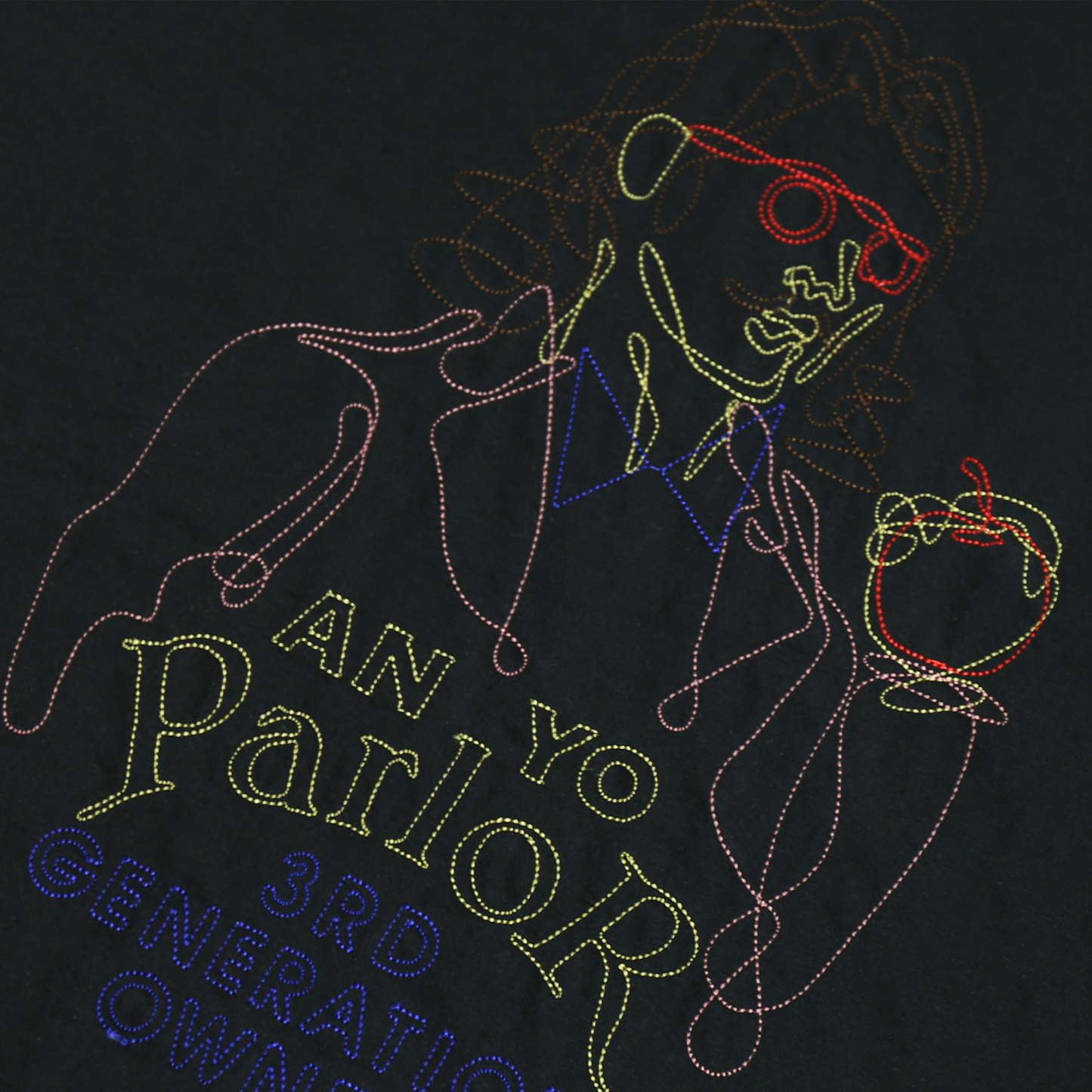 AN YO PARLOR Embroidery T 《3rd generation owner (BK)》