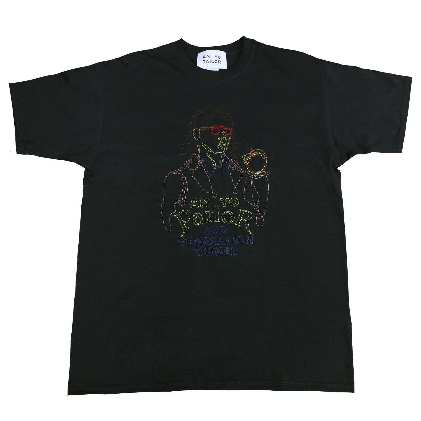 AN YO PARLOR Embroidery T 《3rd generation owner (BK)》