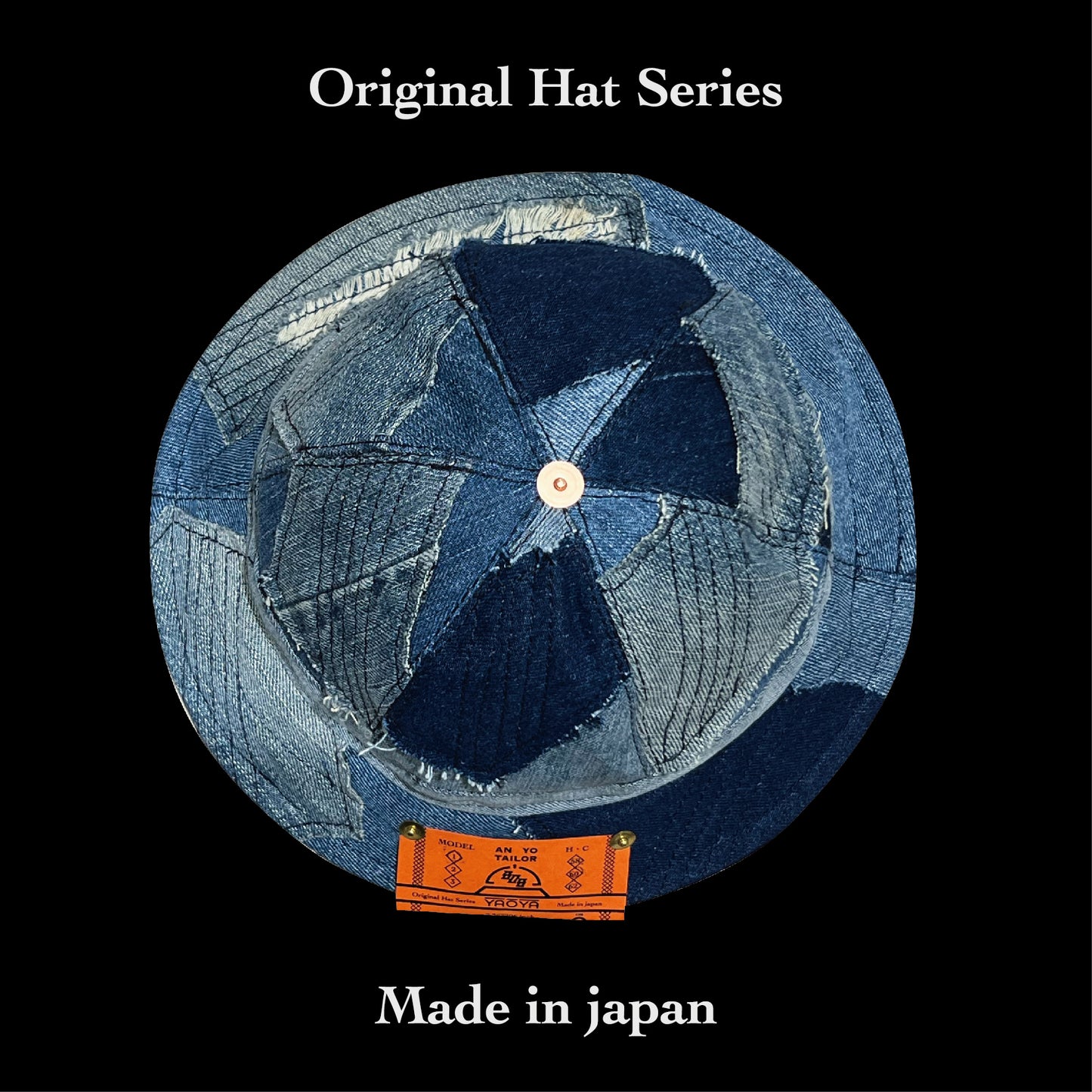 AN YO TAILOR Original hat【808】Special Denim model Patchwork