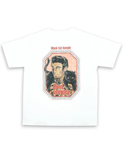 AYT Black Cat Boogie T-shirts (WHITE)