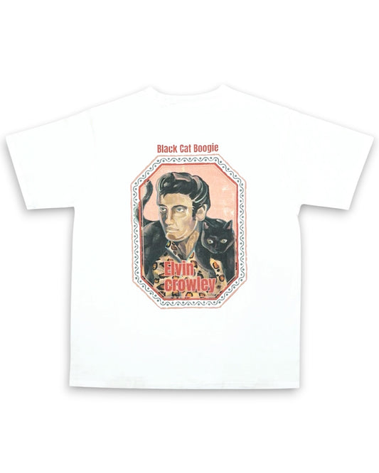 AYT Black Cat Boogie T-shirts (WHITE)
