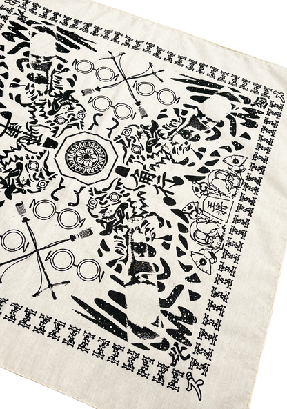 【YUMEIZU (NIIYAMA/SAYAKA) 】x HUNKY-DORY Bandanna (Black)