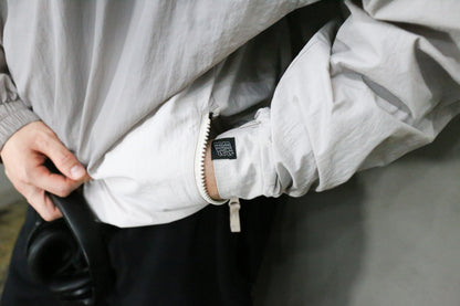 2nd Lot!!! AN YO PARLOR x 【KOROCHIKI NISHINO】GYM 《EASY EASY 》half zip Nylon Jacket (GR)