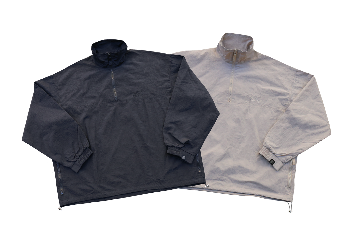 2nd Lot!!! AN YO PARLOR x 【KOROCHIKI NISHINO】GYM 《EASY EASY 》half zip Nylon Jacket (GR)