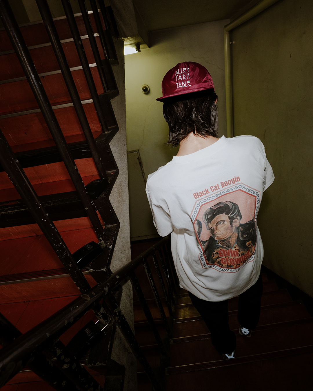 AYT Black Cat Boogie T-shirts (WHITE)