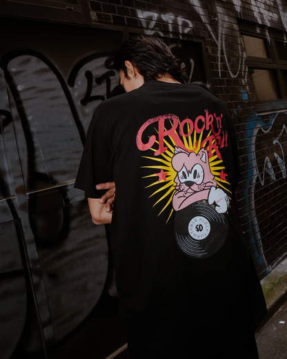 AYT RocknRoll CAT T-shirts (BLACK)