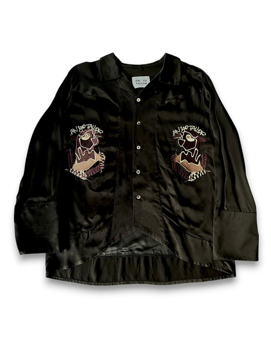 ANYO TAILOR  SKA shirts (BLK)