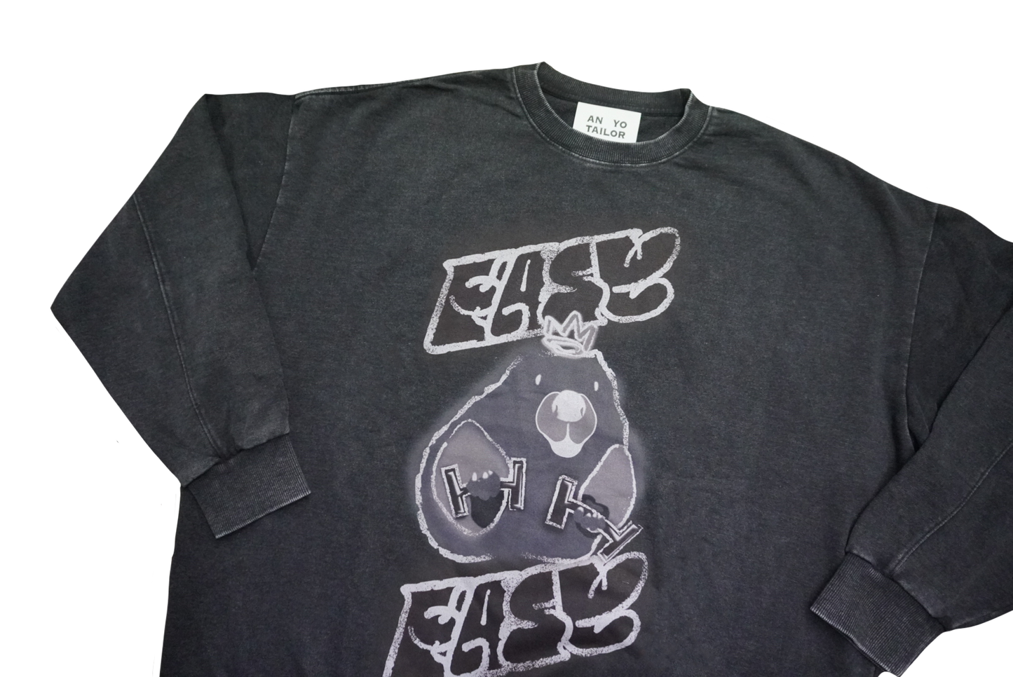 2nd 数量限定!!! AN YO PARLOR x 【KOROCHIKI NISHINO】GYM 《EASY EASY 》Character sweat BK