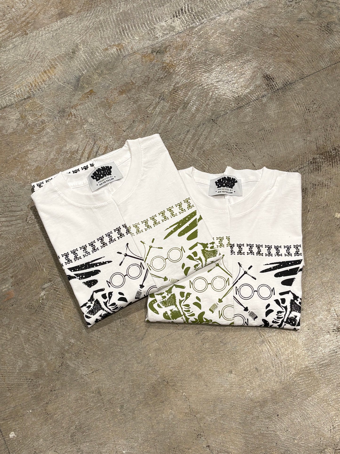 【YUMEIZU (NIIYAMA/SAYAKA) 】x HUNKY-DORY Docking Tshirts (BK)