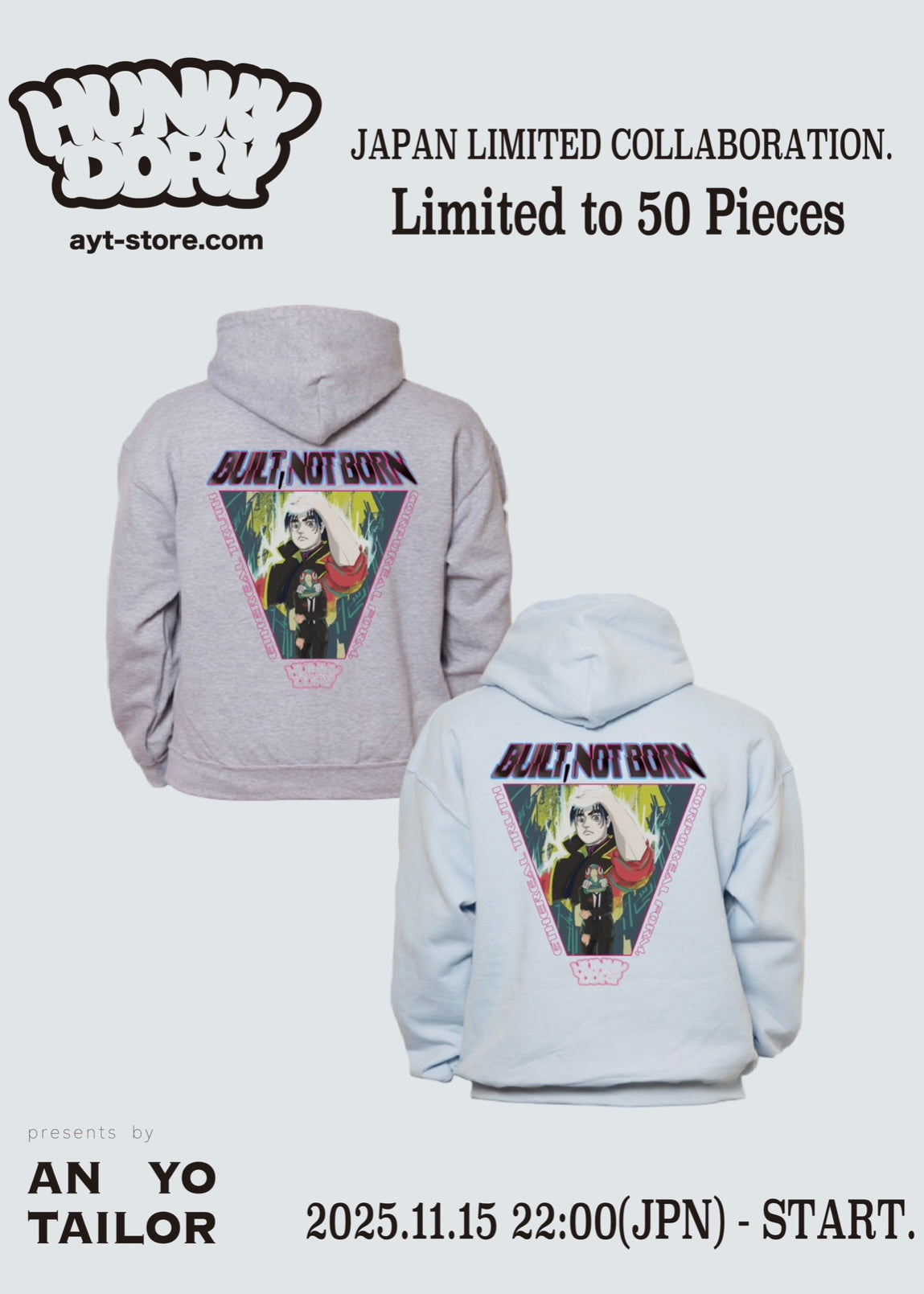 WINTER LIMITED 50 pieces【 Jung Su bin x HUNKY-DORY 】collaboration Hoodie (GRY)