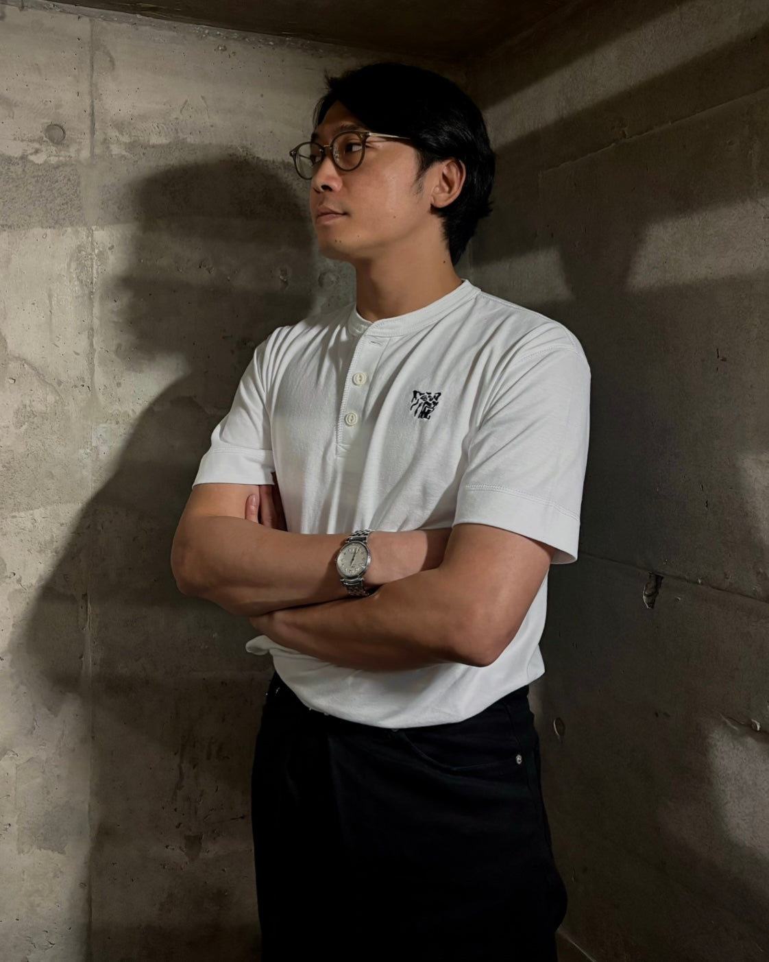 【Niiyama produce】AYT x Hanshin tigers Henryneck Tshirts (WHITE)