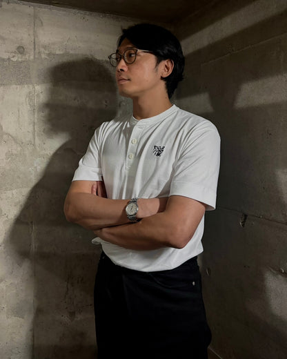 【Niiyama produce】AYT x Hanshin tigers Henryneck Tshirts (WHITE)