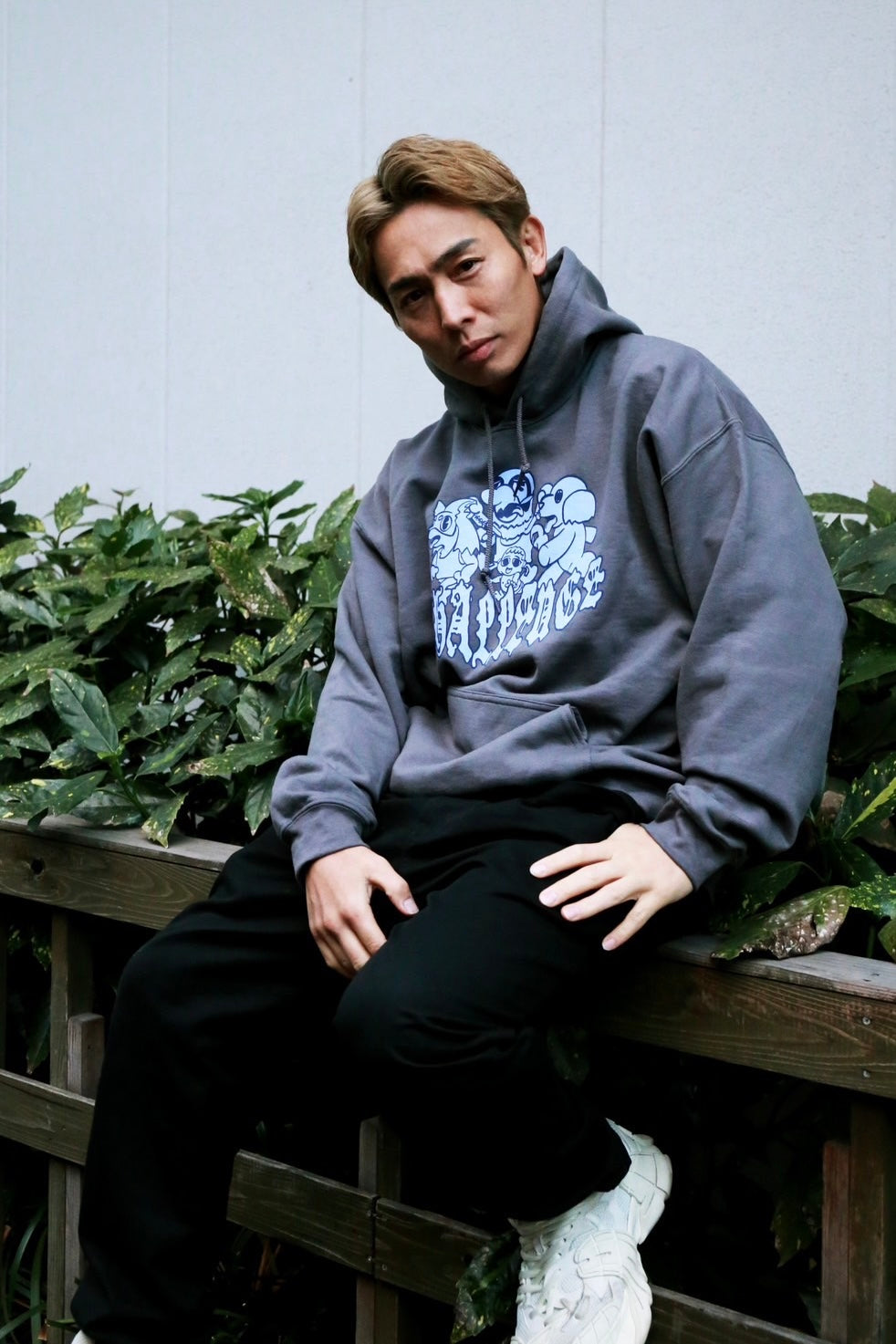 【TATSUYA OIWA x HUNKY-DORY】collaboration graphic hoodie(CGY/BPUR)