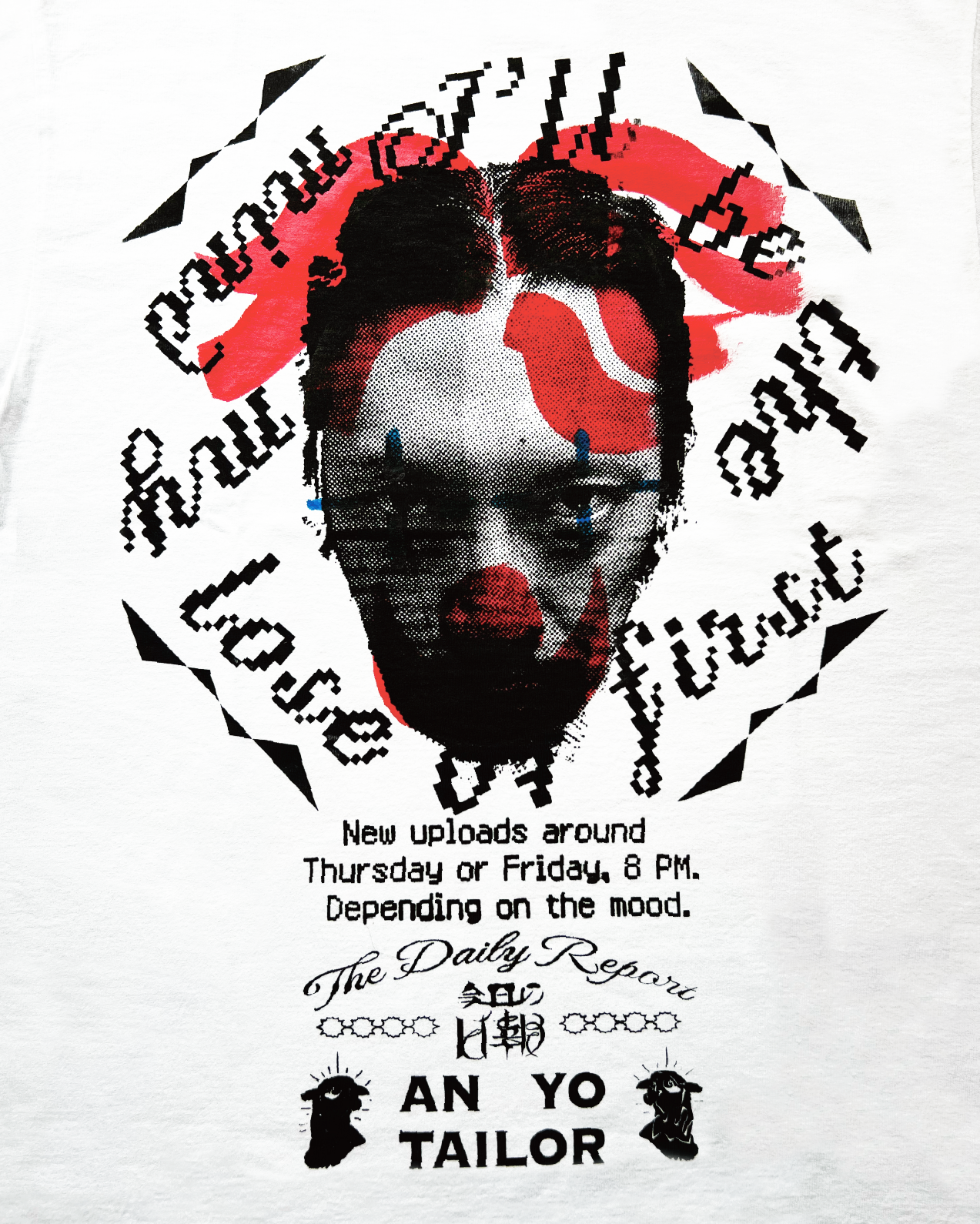 《今日の日報》Official goods T-shirt　Size M