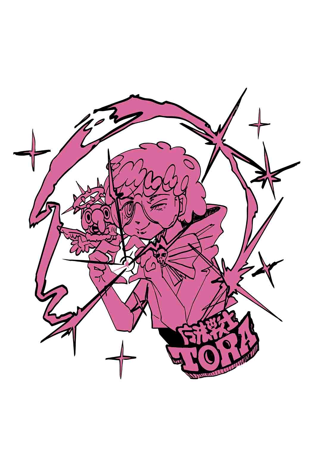 TORA x HUNKY-DORY collaboration limited T-shirts (WH)