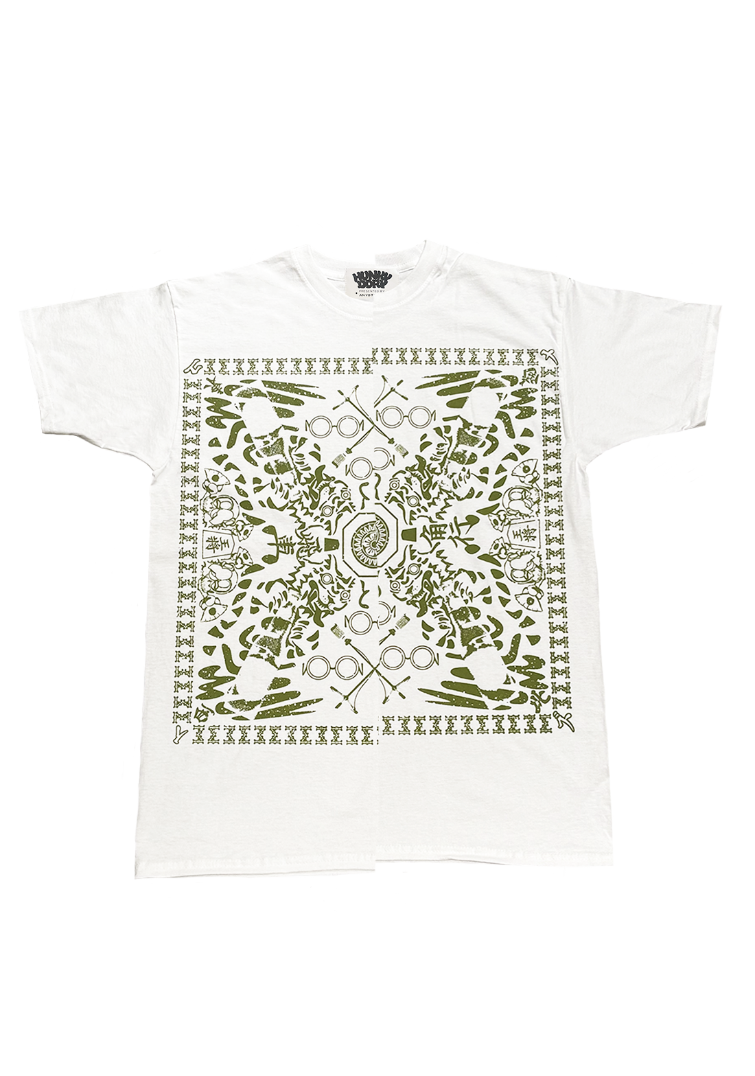 【YUMEIZU (NIIYAMA/SAYAKA) 】x HUNKY-DORY Docking Tshirts (MATCHA)