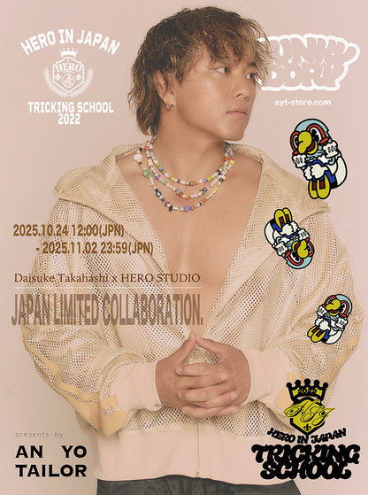 【Daisuke Takahashi 】x HUNKY-DORY x HERO STUDIO collaboration Tshirts