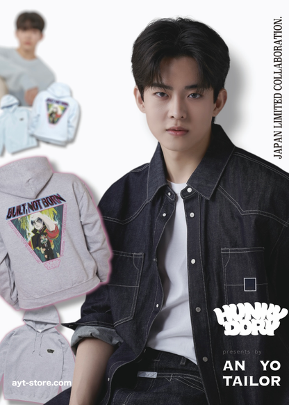 WINTER LIMITED 50 pieces【 Jung Su bin x HUNKY-DORY 】collaboration Hoodie (GRY)