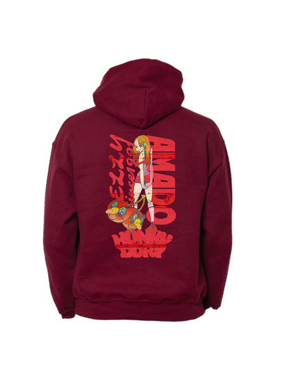 Limited 50 Pieces【 ELLY(EXID) 】x HUNKY-DORY collaboration Hoodie (WINE)
