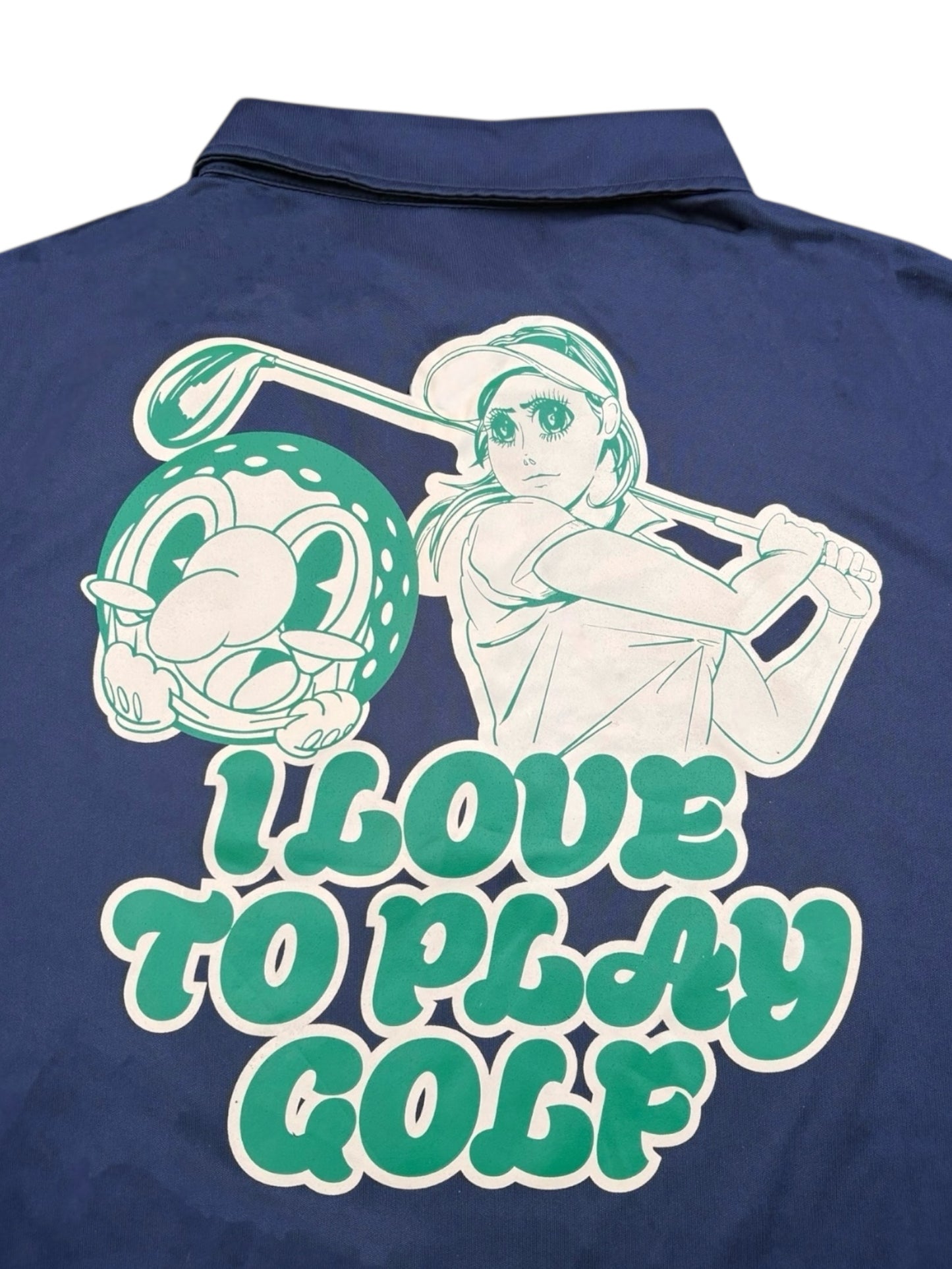 【NATSUKA HORI x HUNKY-DORY】graphic polo Tshirts (NVY)