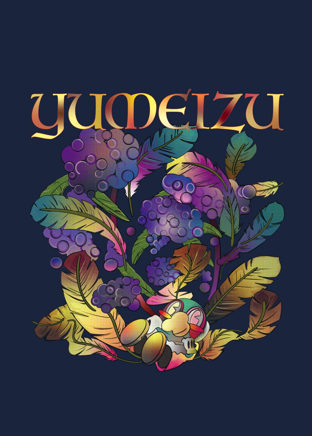 【YUMEIZU x HUNKY-DORY】collaboration graphic Sweat (NVY)