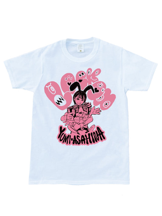 Yumi Asahina x HUNKY-DORY collaboration limited T-shirts (WH)