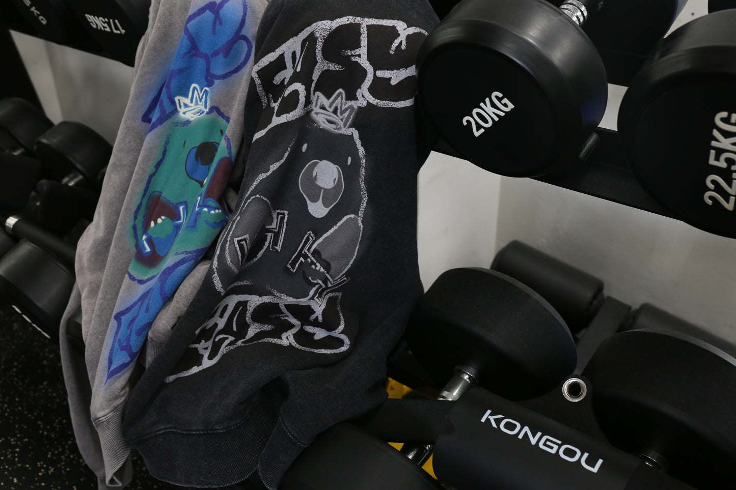 2nd 数量限定!!! AN YO PARLOR x 【KOROCHIKI NISHINO】GYM 《EASY EASY 》Character sweat BK