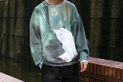 AN YO PARLOR  Full graphic Sweat 《CAT WALK》