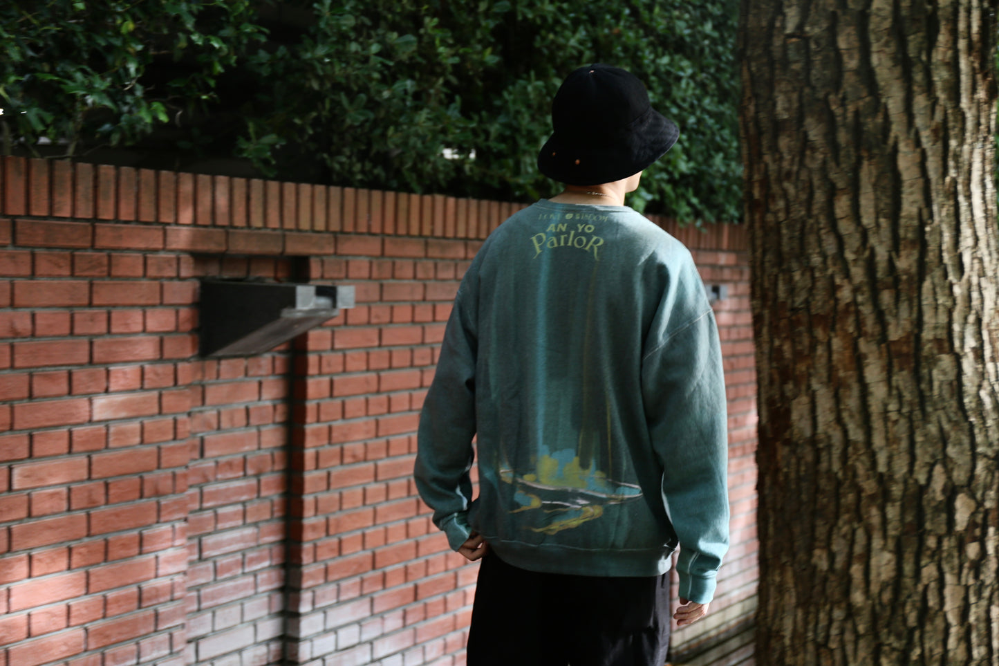 AN YO PARLOR  Full graphic Sweat 《CAT WALK》