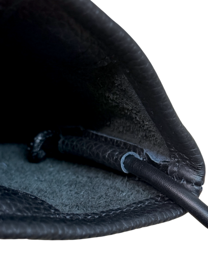 【YUMEIZU x HUNKY-DORY】collaboration Real leather Musette (BLK)